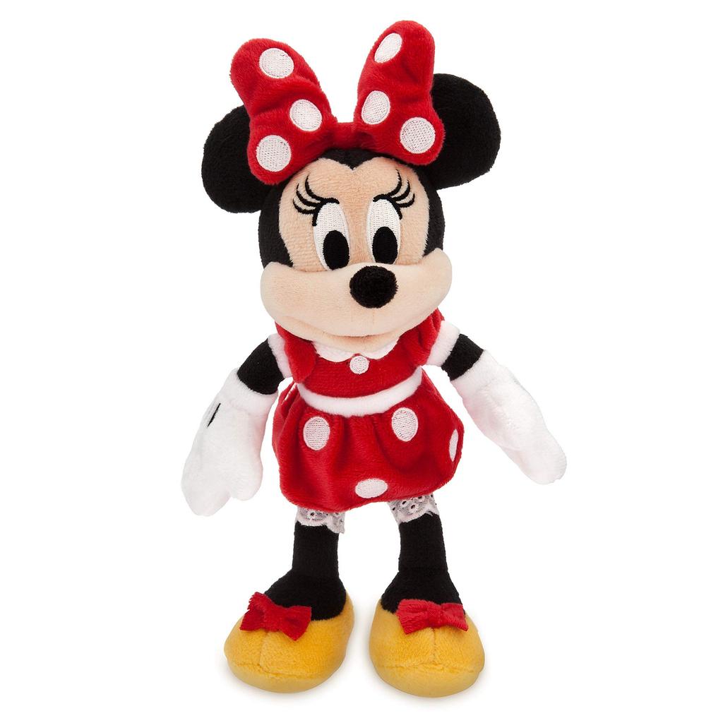 Disney Minnie Mouse Plush - Red - Mini Bean Bag - 9 1/2 inches
