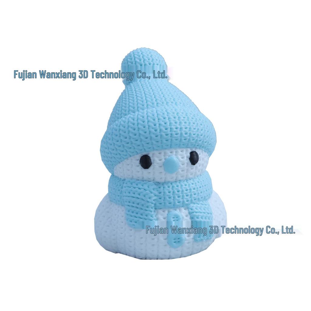 Multicolor 3D Printed Snowman Ornament and Key Pendant – Children's Toy and Dragon Egg Decoration