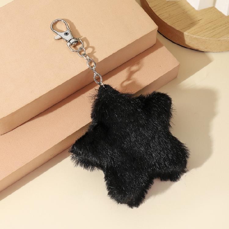 Plüsch Fünfzackiger Stern Schlüsselanhänger Autoschlüsselanhänger Rucksack Handtaschenanhänger