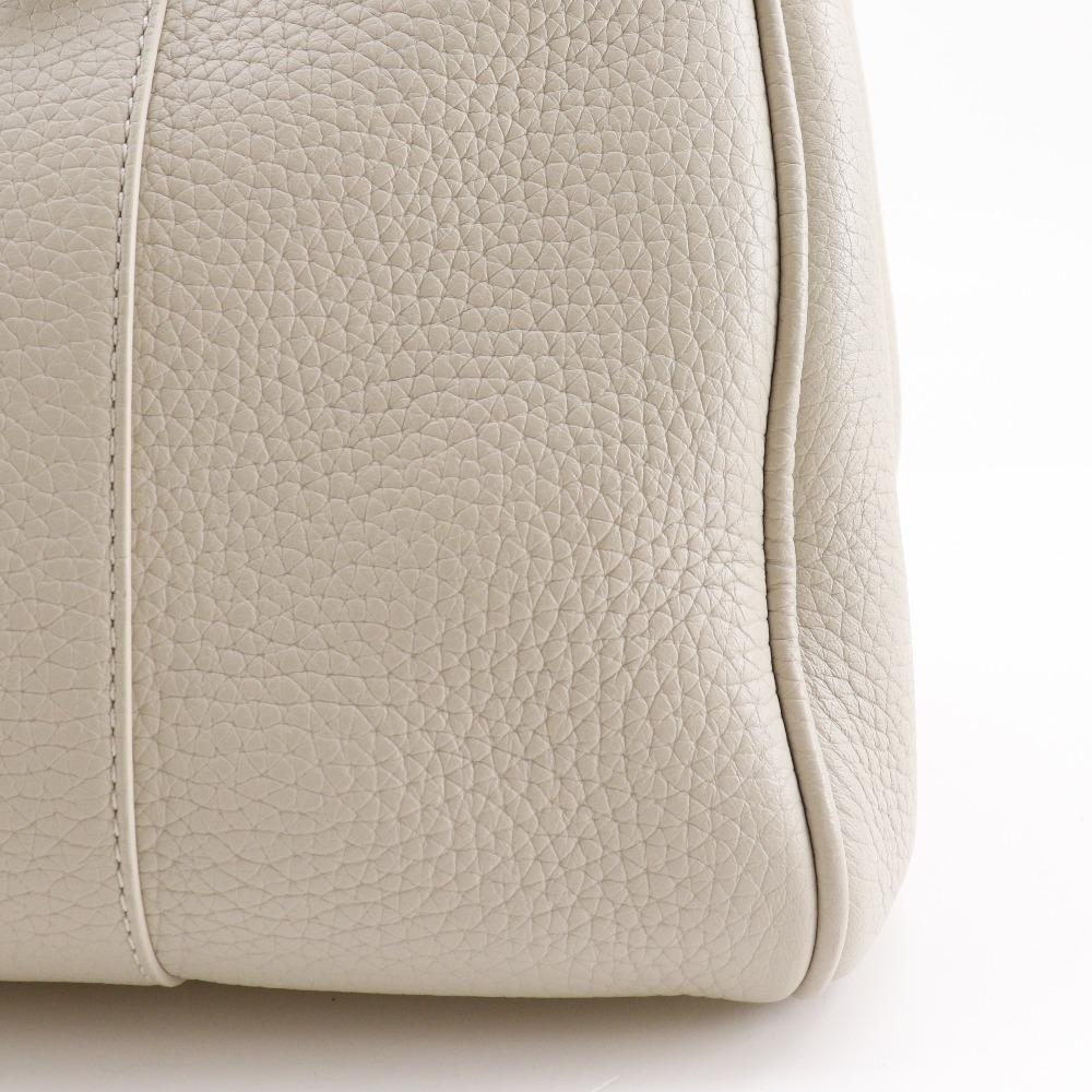 Mulberry Bayswater Tote Tasche HH6592/736W160 Kreide Starkes Korn graues Leder Damen Gebraucht