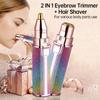 Electric Usb Rechargeable Eyebrow Trimmer Razor 2 in 1 Hair Remover Facial Lipstick Pen Shaver For Women Epilator