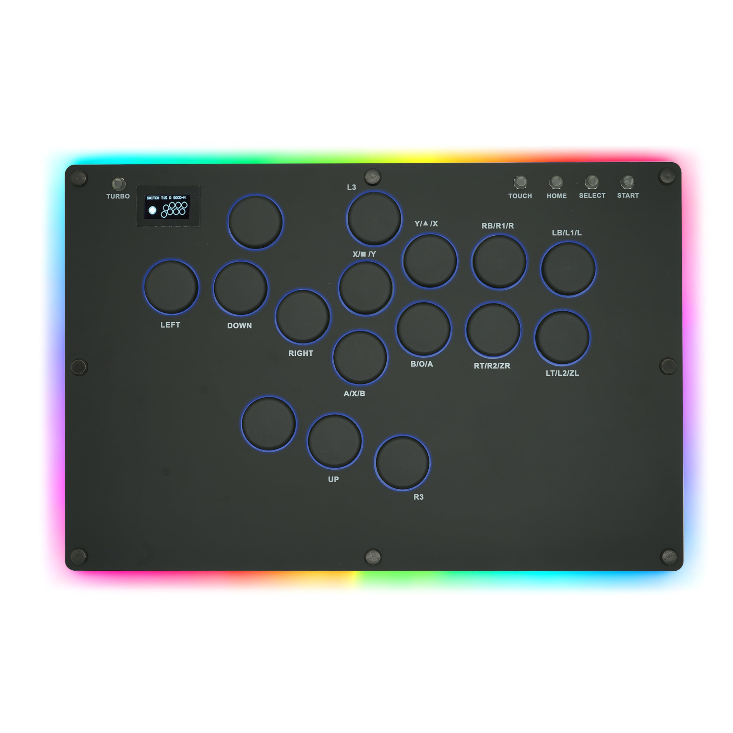 

Zeetain MS1 Matte Black Leverless Controller Leverless Arcade Stick and tabletop can be placed on LED Hot delay connection Compatible with With rapid