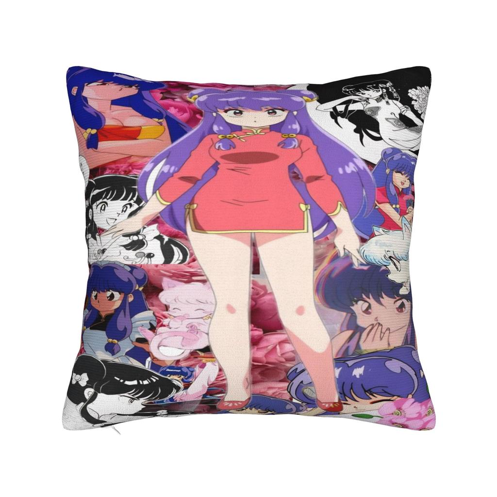 Pillow Cover Japanese Anime Shampoo Cute Girl  Vintage Pillow Case For Couch Sofa Bedroom Pillowcases
