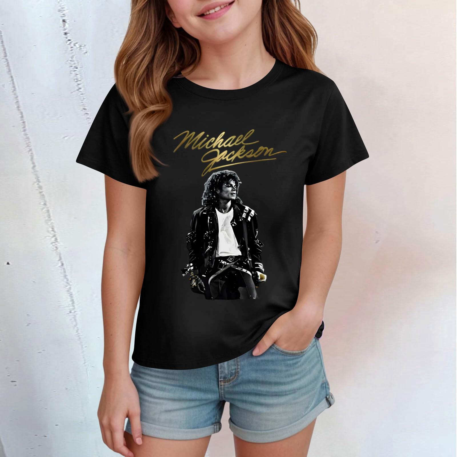 

Kids Print Round Neck Short Sleeve Casual T-shirt 100