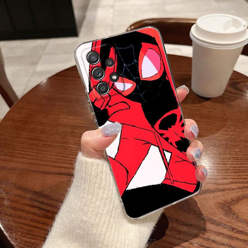 Marvel Spiderman Gwen Clear Case For Samsung Galaxy A57 A37 A56 5G A36 Cases A55 A54 A35 A26 A07 A17 A16 A06 A36 A15 Soft Cover