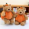 Adorable Pumpkin Bear Plush Pillow Gift