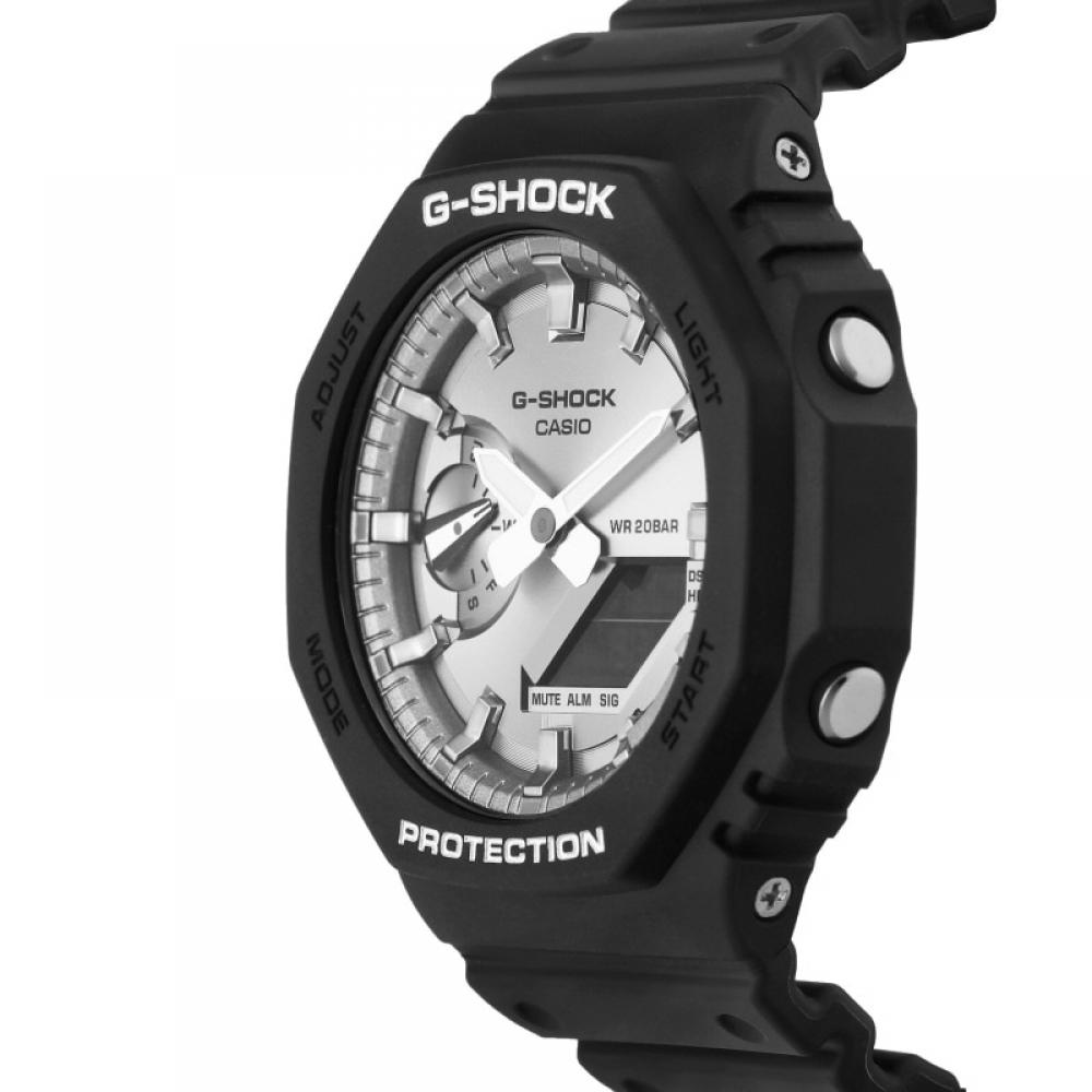 Reloj deportivo G Shock GA 2100SB 1ADR GA 2100SB 1A con esfera grande, digital, analógico, octagonal, de uretano para hombre