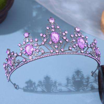 15 Colors Crystal Crown Tiara Rhinestone Prom Diadem Bridal Wedding Hair Accessories Jewelry Crown Tiara for Women Bride