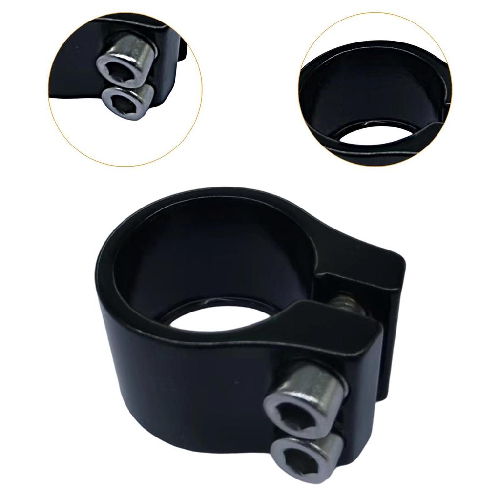Bicycle Seat Tube Clamp 1.2"Aluminum Alloy Replace Easy To Install Reliable Road Bike Seatpost Pipe Clamp Bicycle Saddle Clip
