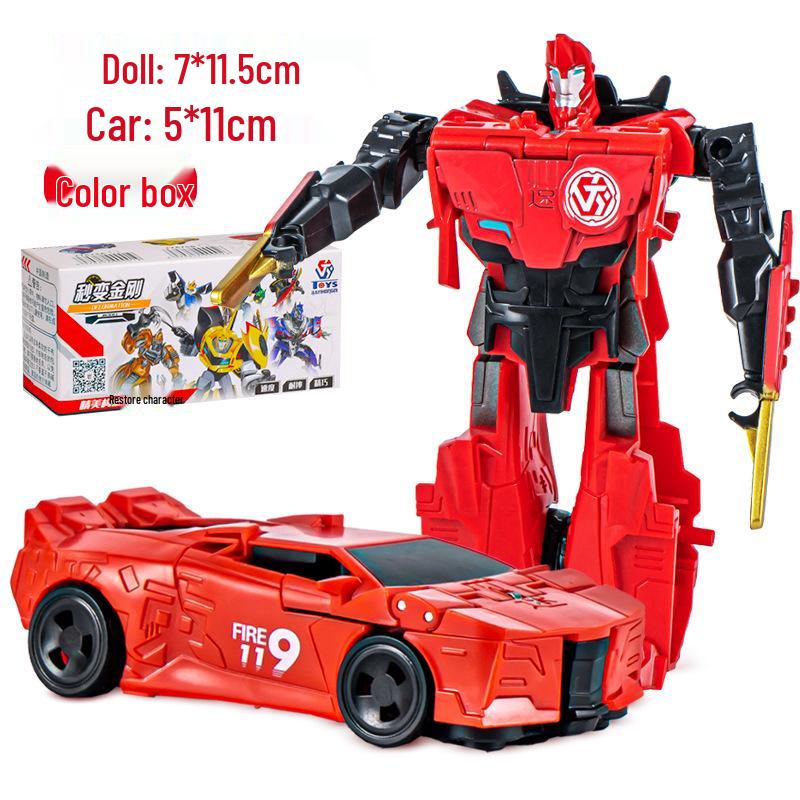 One-Step Car-to-Dinosaur Robot Toy for 6-Year-Old Boys