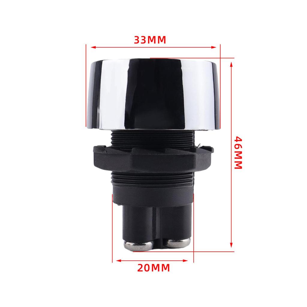 Engine Start Push Button Switch 50A 12V ABS Material Automatic Reset LED Indicator for Truck Tractor ATV UTV Generator