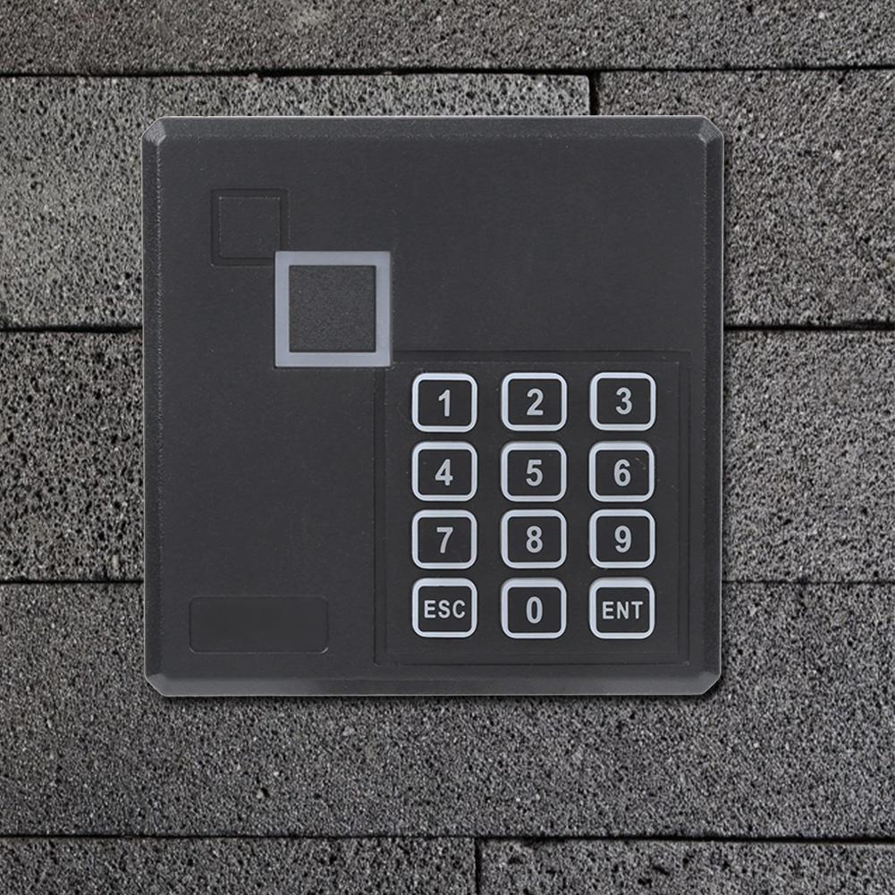 Leitor de Cartão de Acesso à Porta à Prova de Água e Chuva Sistema de Entrada para Edifícios Hotéis Preto