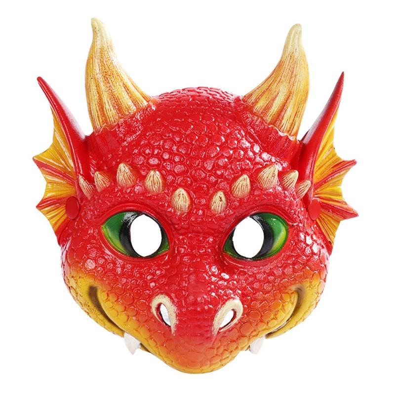 Kid Dragon Mask Halloween Funny Mask Dragon Cosplay Carnival Masks Dress Up Women Cosplay Mask For Masquerade