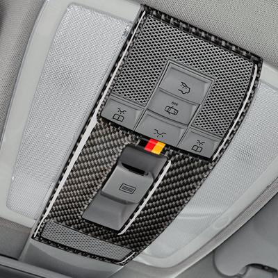 Vhodné pro Mercedes Benz C Třída W204 Třída E W212 Příslušenství Karbonový vláknitý interiér vozu Obložení krytu světla na čtení