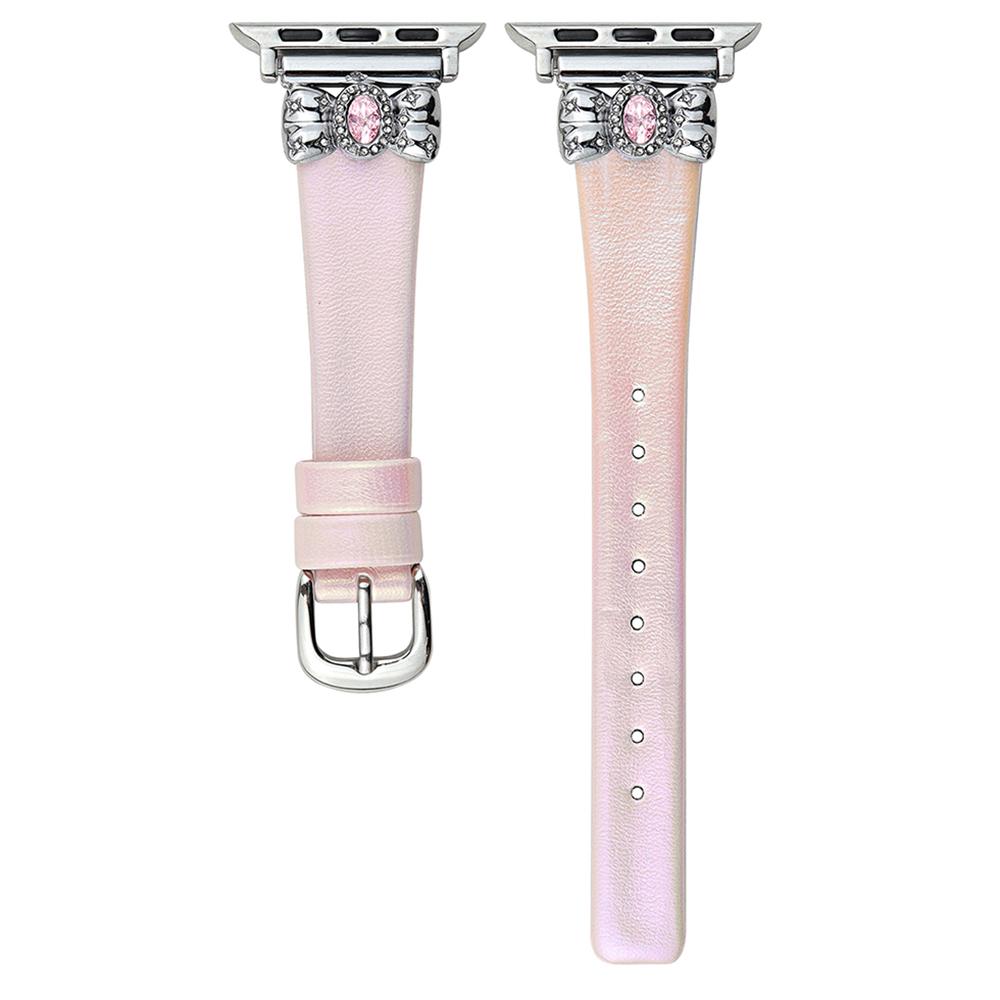 Watch Strap for Apple Watch Series 10 Ultra 9 8 7 SE 6 5 4 3 2 1 46mm 49mm 45mm 44mm 42mm Leather Band Butterfly Joint