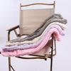Womens Over Knee Fuzzy Stockings Cable Pattern Furry Fleece Thigh High Long Socks Winter Leg Warmer Slipper Stockings