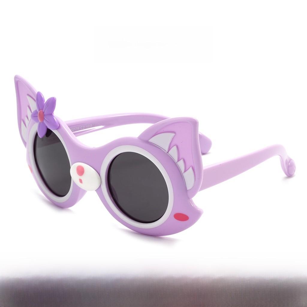 

Childrens Cartoon Sun Glasses Uv400 Polarized Tpee Frame For Outdoor Play светло-фиолетовый
