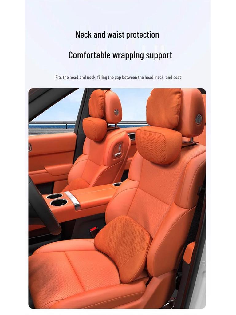 Compatible Neck and Lumbar Support Pillow for Ideal i6-i9 MEGA Cars