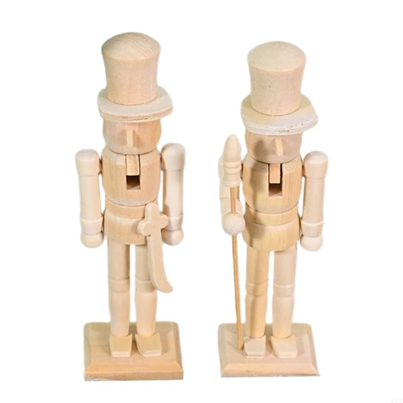 

Nutcrackers Unfinished Paint Set Paint Your Own Wooden Soldiers Christmas Decors X3UC CN