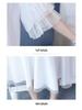 Stylish Korean Summer Maternity Dress - Loose Mesh Fairy Skirt for Late Pregnancy