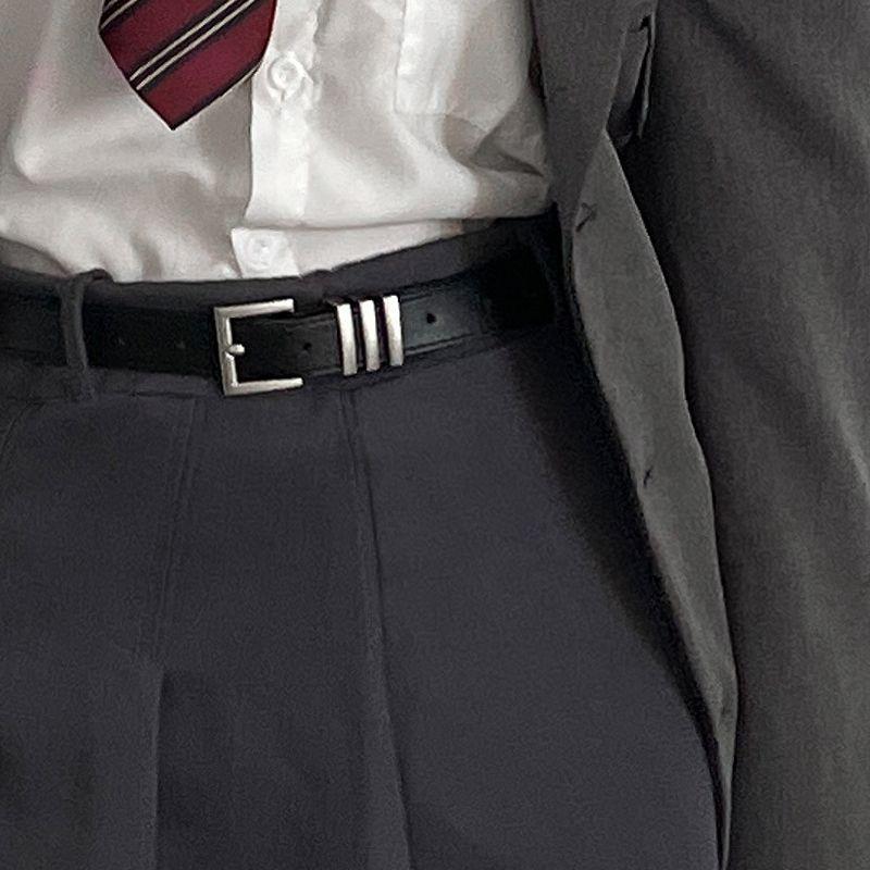 Stylish Womens 2024 Korean Fashion Jeans With Sophisticated Black Belt For Casual Chic