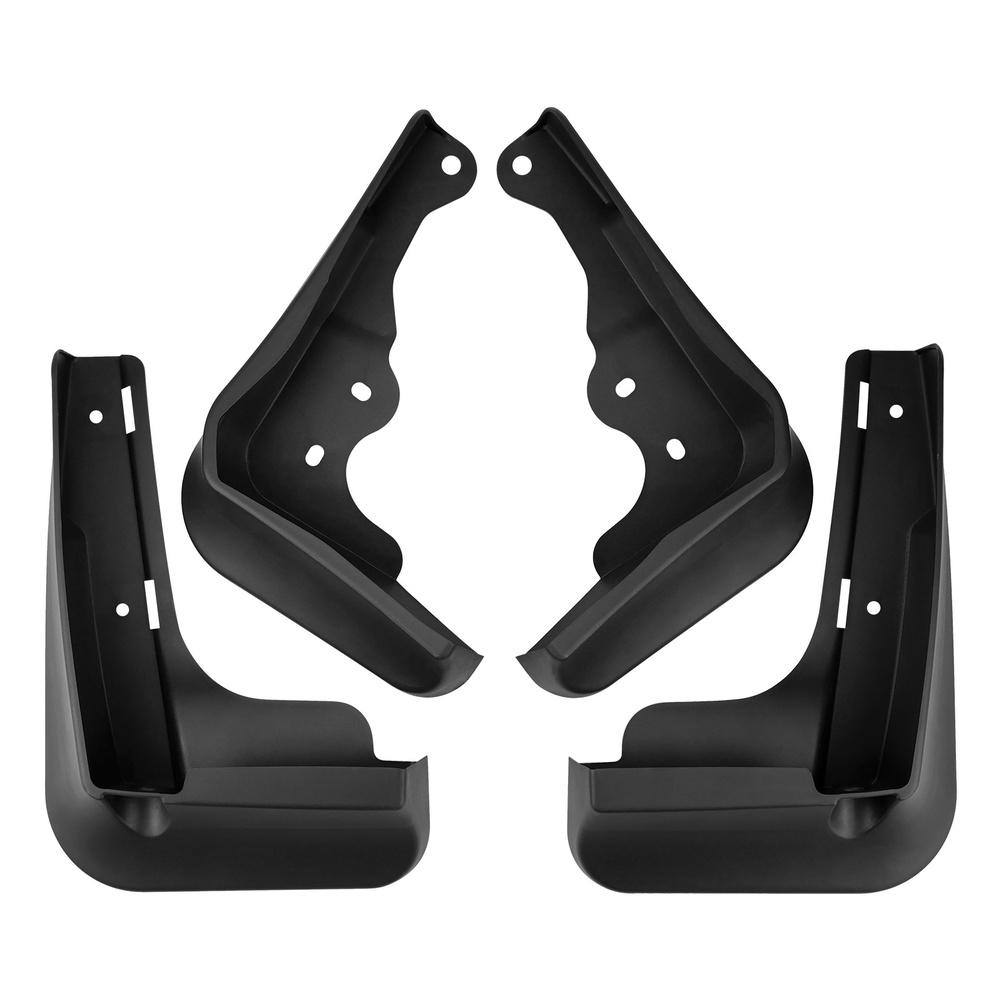 Front And Rear Mud Flaps Car Accessories Car Mud Guards Black Mud Flaps PP Plastic ABS Material Pre-drilled Holes