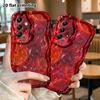 Phone Case: 2D Flat Samsung Galaxy A34 A35 S20 S22 S21 FE Plus Ultra Protective Case, Red-Toned Fruit, Christmas Halloween Holiday Gift