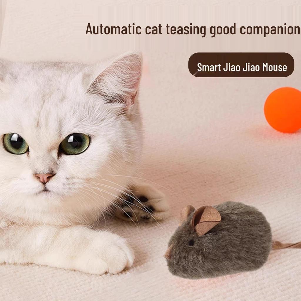 Smart Sensing Chirping Mouse Cat Toy: Light-Activated Sound Plush for Self-Play and Boredom Relief