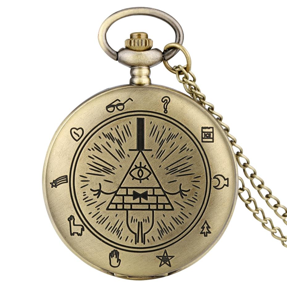 

New Arrival! Women s Wristwatch with Gravity Password Pendant - Featuring Mysterious Triangle Devil Quartz from Overseas Eye. P бронзовий