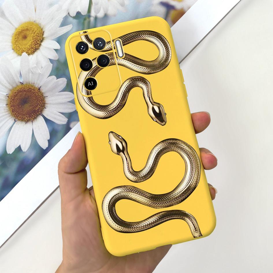 For OPPO Reno 5 Lite Case CPH2205 Popular Flower Soft Silicone Back Cover For OPPO A94 5G CPH2211 A 94 Reno 5Z Reno5 Lite Bumper