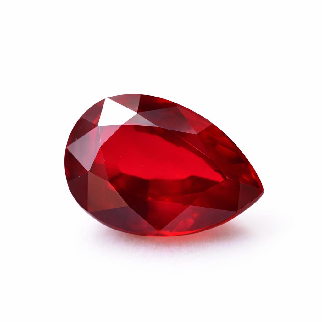 Natural Red Ruby Loose Gemstone Pear Shape 9 Ct for Her/Him for Jewelry Making and Gem Collections