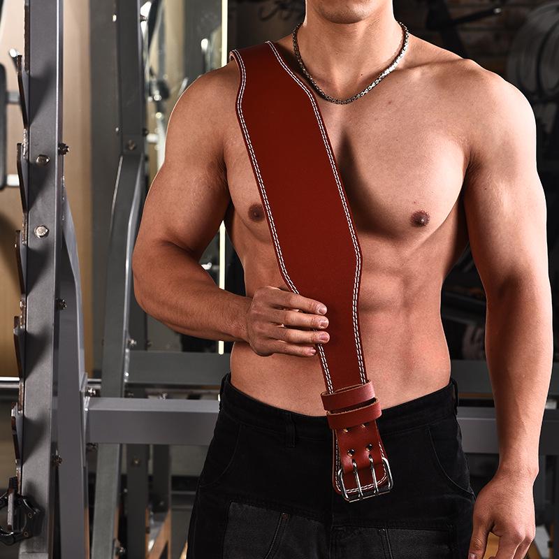 Unisex Fitness & Weightlifting Lumbar Support Belt - Protective Gear for Squats, Deadlifts & Bench Press