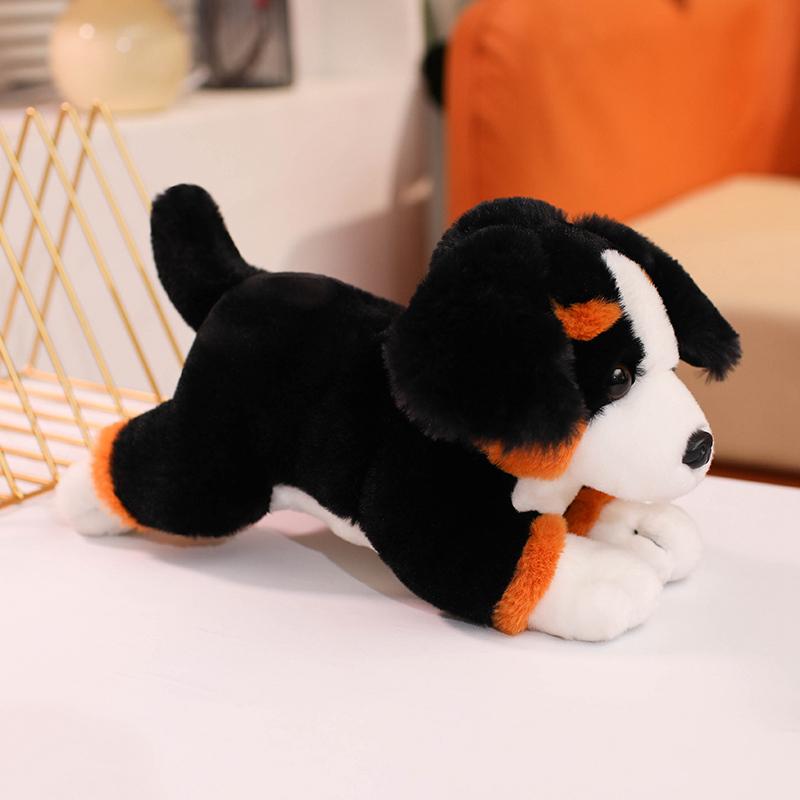 30cm Lovely Realistic Husky Beagle Bernese Mountain Dog Plush Toys Kawaii Imitation Fluffy Dog Stuffed Dolls Companion Toys