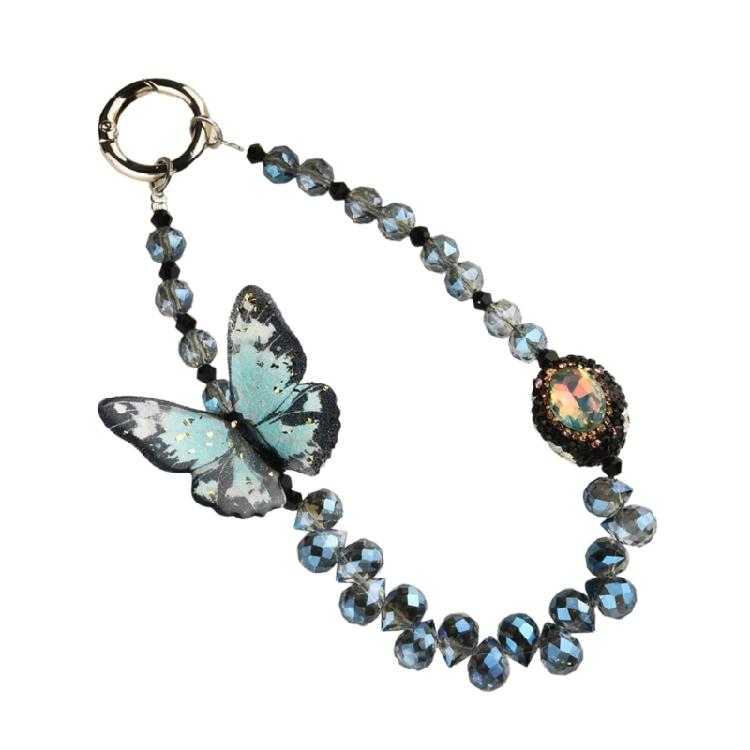 

Trendy Butterfly Phone Strap Chain Trendy Butterfly Phone Accessory In Multiple Colors Unique Phone Strap Pendant синій