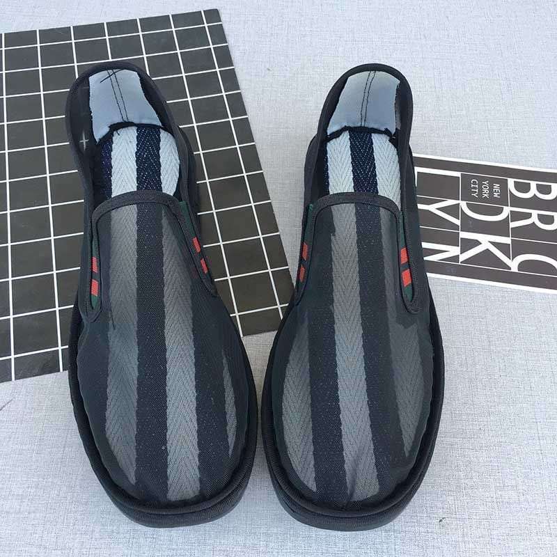 

Old North Handmade Cloth Shoes Social People Hollow Mesh Shoes Air Conditioning Shoes Lazy Pervert Embroidery Face Mesh Sandals 45