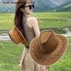 Fashion West Fancy Dress Party Headwear Unisex Cap Women Men Cowboy Hat Western Suede Cowgirl Hats Accessories