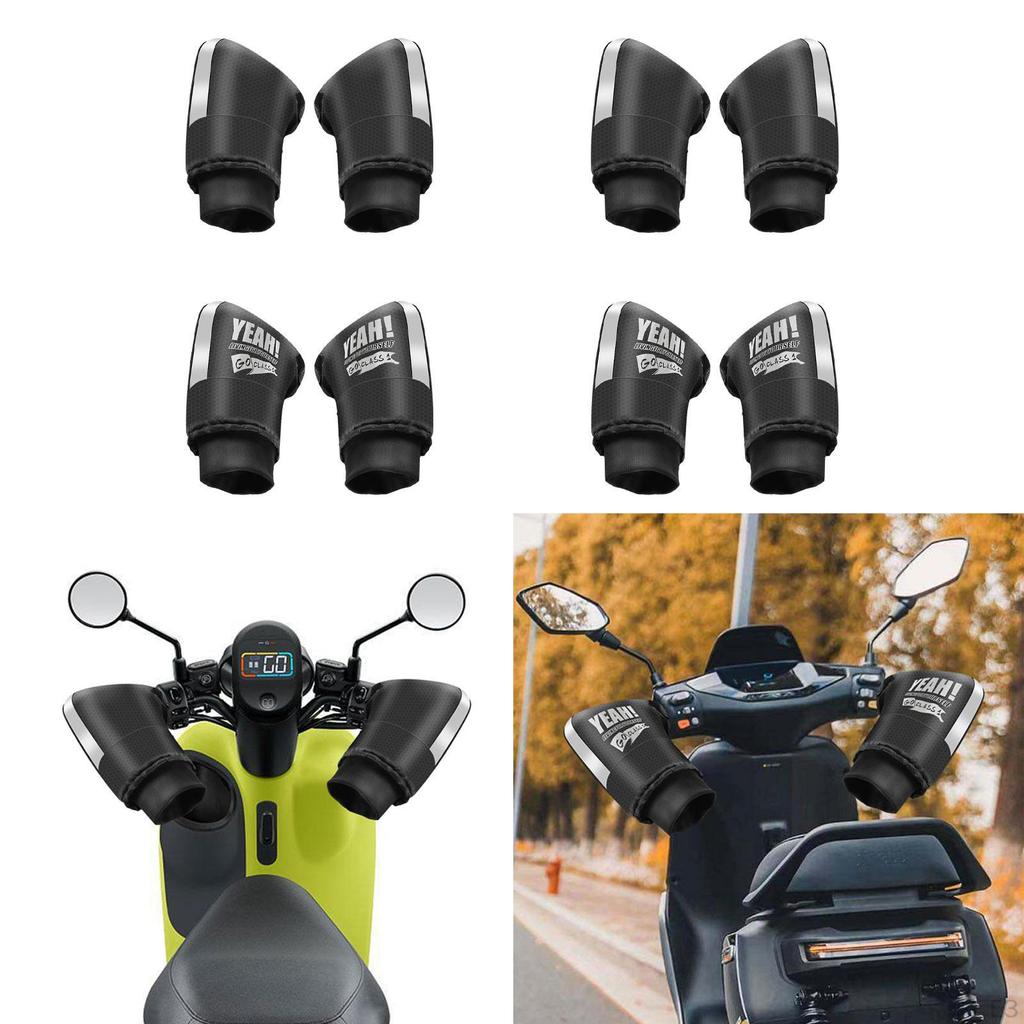 Motorcykelstyrehandskar Mjuka Vindtäta Styrenskydd ATV Handmuffar för Kallt Väder, Motorcykel,