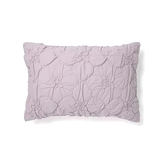 Francfranc Flower Quilt Pillow Cover 70 x 50cm Pink Floral Pattern Pink