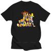 2025 Sommer neues schwarzes kurzärmeliges Herren Oberteil Conkers Bad Fur Day N64 Box Art lustiges T-Shirt Neuheit T-Shirt Unisex T-Shirt
