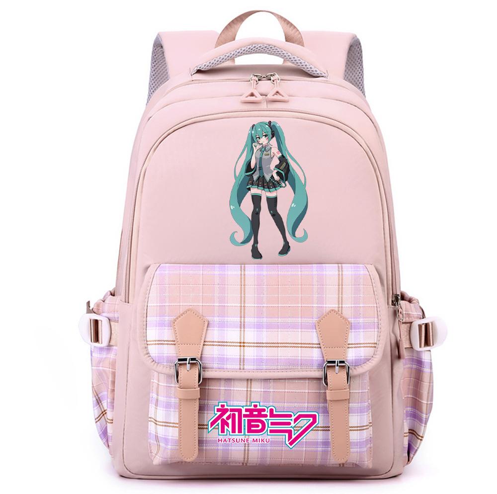 Anime Hatsune Miku Printed Large Capacity Backpack for Teenger Student Girl Boy Schoolbag Bookbag Women Waterproof Travel Bag Bookbag Mochila Gift