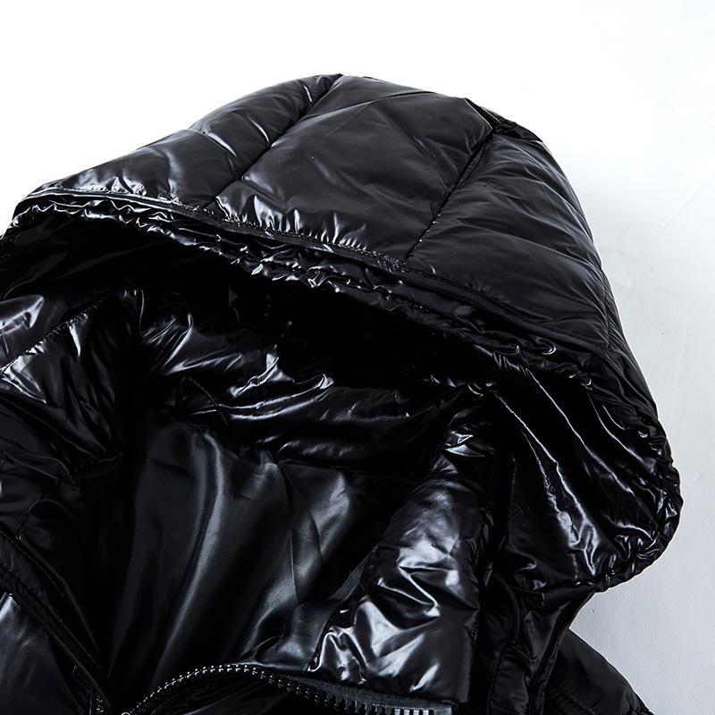 Men's New Style Bright Surface Thickened Down Jacket - Trendy Short Couple's Jacket