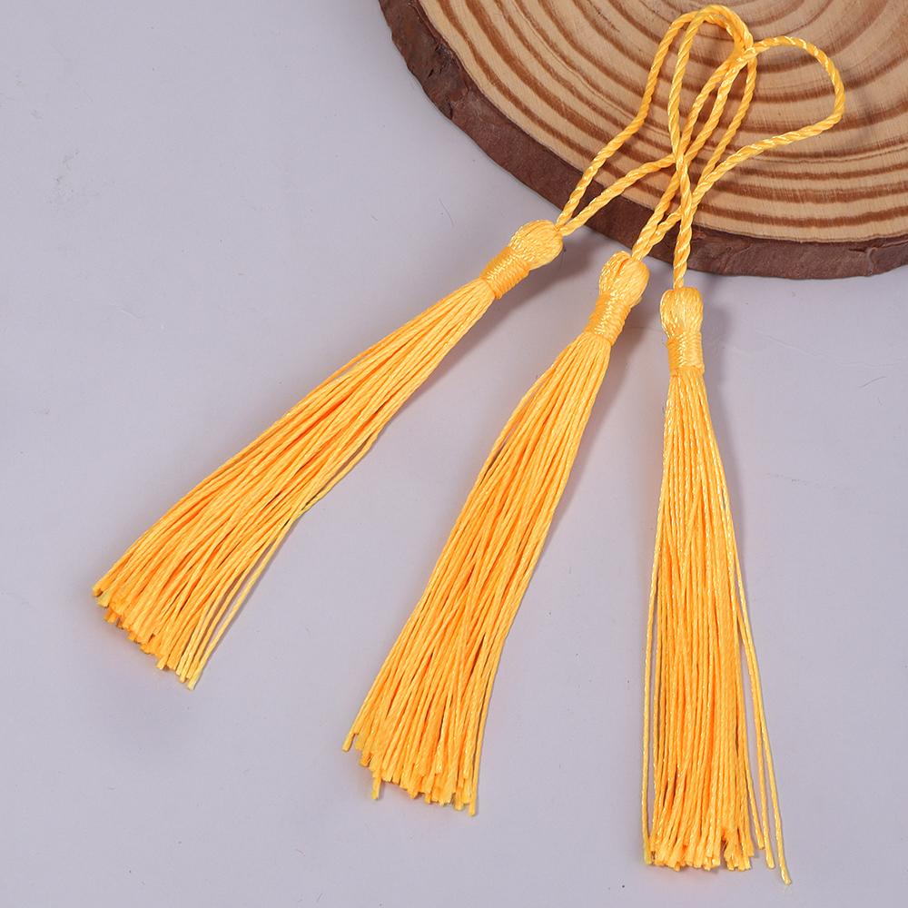 30-100pcs/lot Colorful Polyester Silk Tassel Fringe Cotton Tassels Trim For Sewing Curtains Accessories DIY Bookmark Decoration