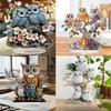 1Pcs Acrylic Festive Desktop Decoration 2D Flat Anime Themed Owl Statue Collectible Holiday Gift Perfect For Ornament And Decor