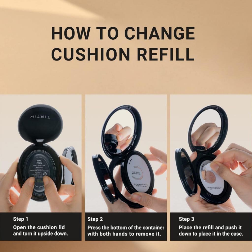 TIRTIR My Glow Cream Mini Cushion Foundation - 4.5g