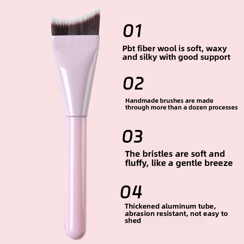 8Pcs/set Soft bristle makeup brushes Fishtail foundation brush Eyeshadow brush Eyeliner brush Nose shadow brush