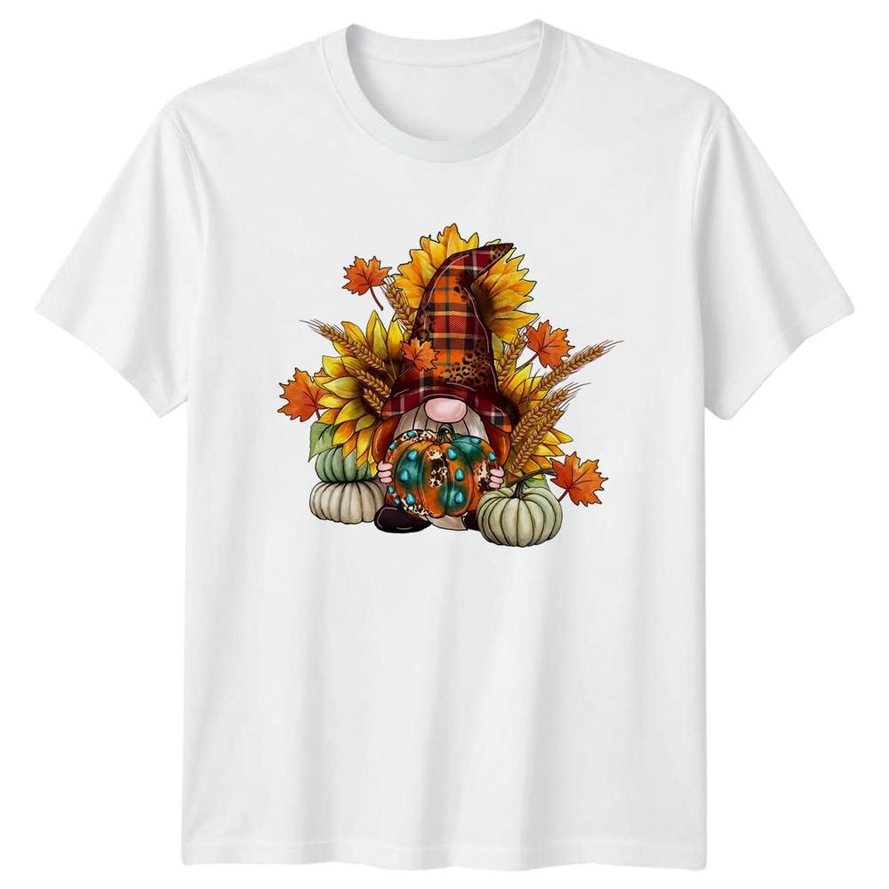 Gnome For The Holidays Autumn Pumpkin TShirt Gnome Thanksgiving S