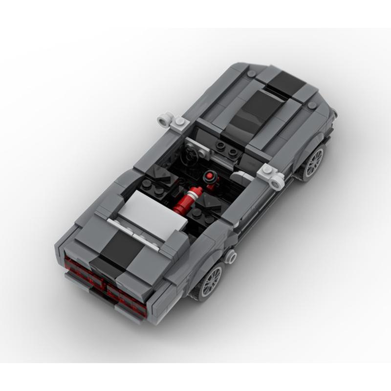 382PCS New MOC Car Model City Highway Mustang Shelby GT500 Children's Educational Building Blocks Gift