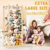 Wooden Plush Toy Storage Rack for Children's Room - Solid Wood Shelf for Dolls and Figures