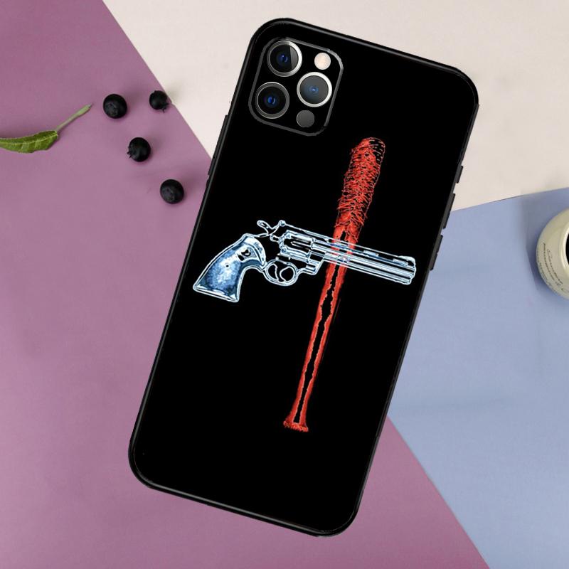 Negan The Walking Dead Phone Case For iPhone 16 15 14 13 11 12 17 Pro Max Mini 15 16 Plus 16e 17 Air Bumper Cover