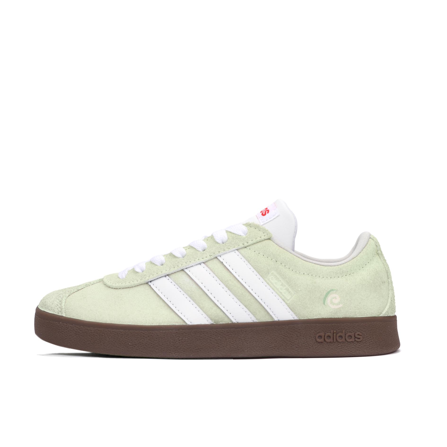 

Adidas VL COURT 2.0 Matcha Swiss Roll Abrasion Resistant Lightweight Low top Skateboard Shoes Unisex Green White HQ1802(Team900-) 36⅔